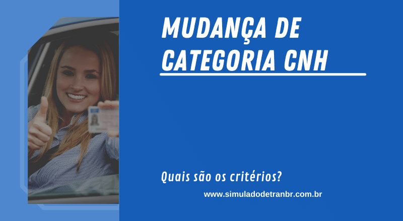 mudança de categoria cnh